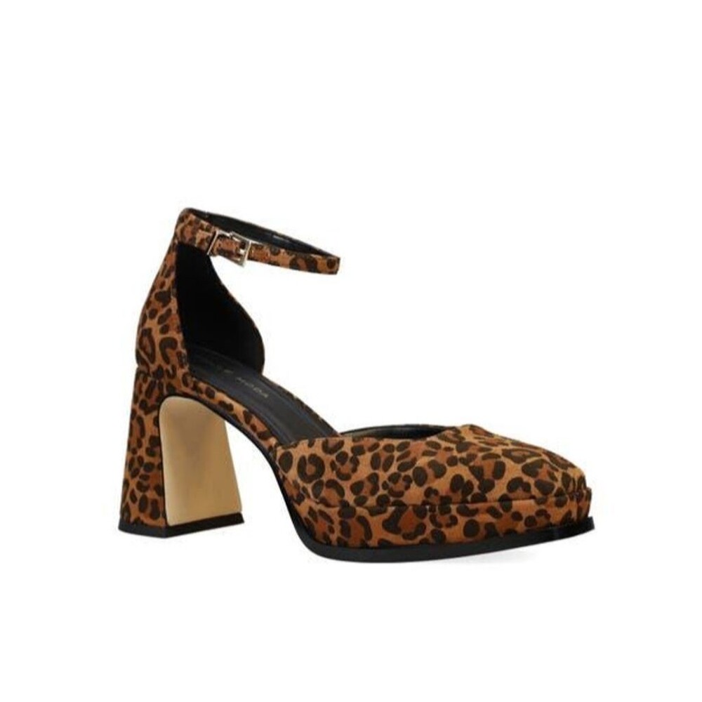 Pelle Moda Womens Dolli Mary Jane Pump size 8.5 NWT Animal Print Genuine Leather